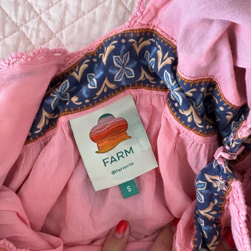 FARM Rio Seashell Tapestry Tiered Midi Dress - Picture 5 of 5